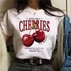 Футболки Cherry женские аниме японские футболки женские смешные Harajuku одежда