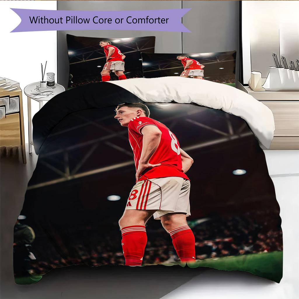 Elliott Anderson Pattern Bedding Home Decoration Birthday Gift ( 1 duvet cover + 2 pillowcase, without core),fan merchandise.