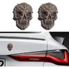 2 шт., логотип черепа, эмблема автомобиля, 3D, металлический скелет дьявола, череп, наклейка для автомобиля, велосипеда, грузовика, мотоцикла, ноутбука, багажа, автомобильной декоративной моды
