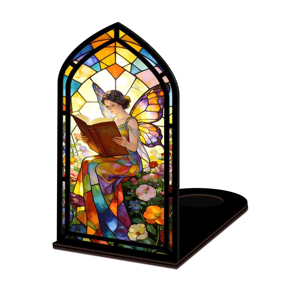 Multicolor Candle Holder Gothic Arch Design Light-transmitting Table Setting Book Nook  Living Room