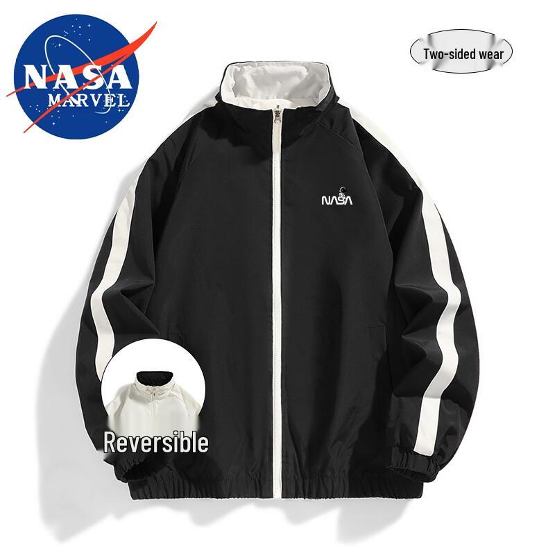 НАСА МАРВЕЛ Двусторонняя ветрозащитная куртка со стойкой воротником