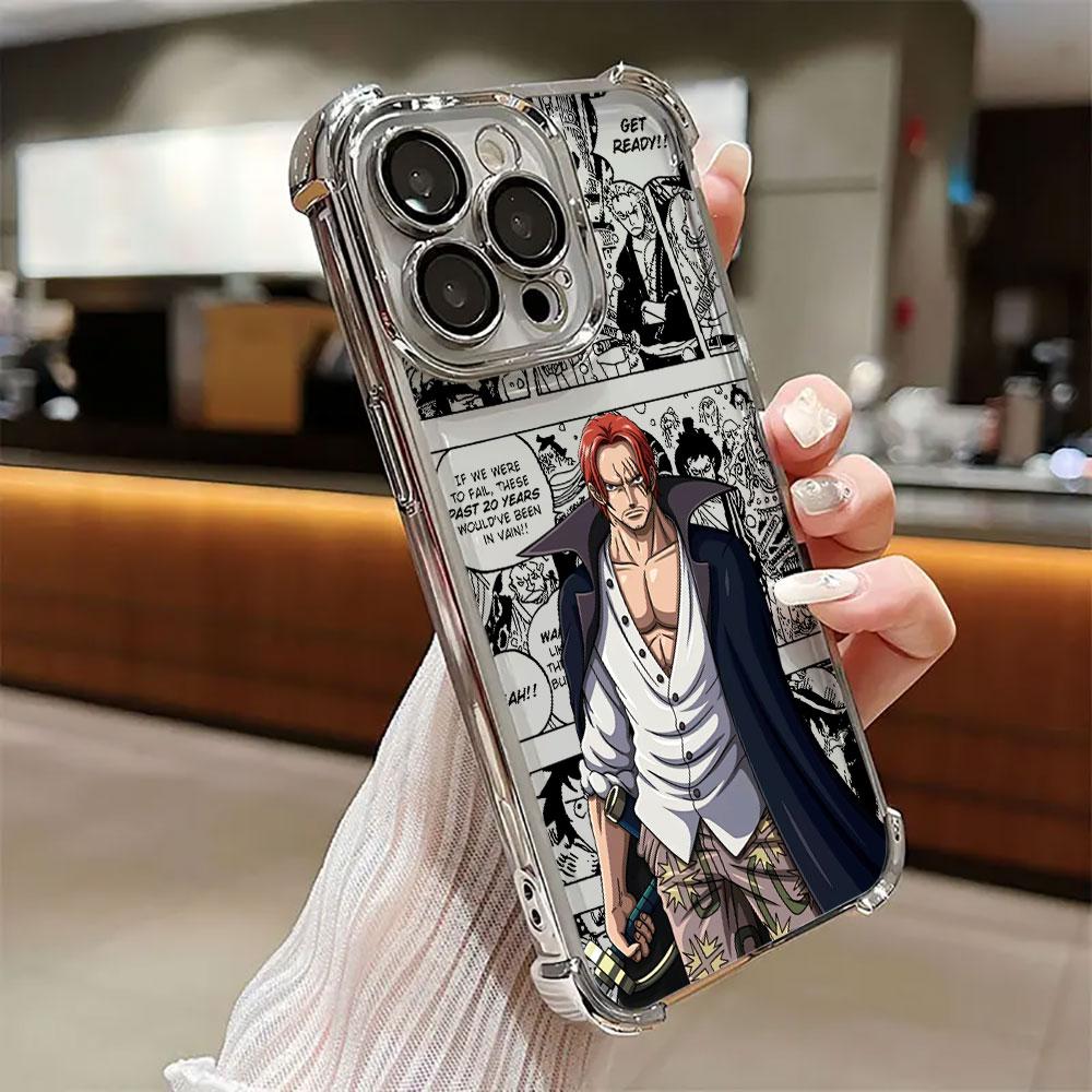 Аниме O-One Pieces Шанкс Мягкий Чехол Для iPhone 17 Pro 16 15 14 13 12 11 Pro Max Чехол 17 Plus 17E 16E 17Air Силиконовый Чехол для Телефона