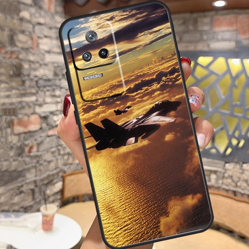 F14 Fighter Tomcat Case For Xiaomi 13 14 15 Ultra 11T 12T 13T 14T Pro POCO X7 Pro X3 X5 X6 M6 F5 F6 Pro Cover