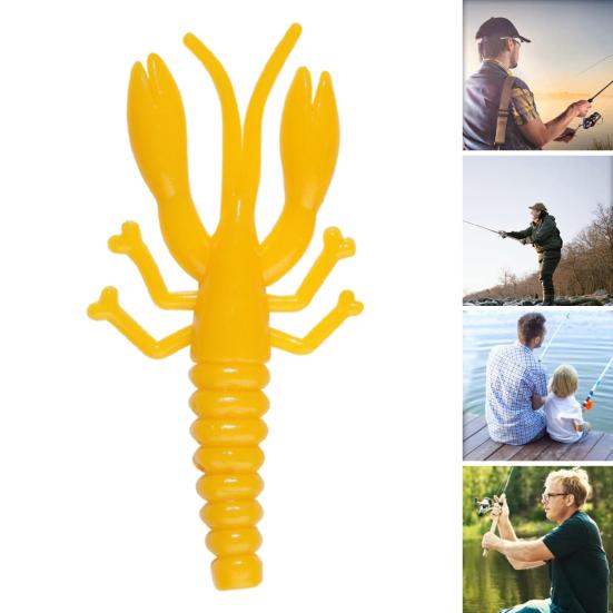 20 шт./набор 5,2 см/1 г мягкая приманка для раков реалистичная бионическая цветная приманка для лобстера искусственная приманка для креветок пресноводная соленая вода змееголов окунь рыбалка