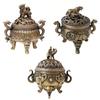 Alloy Incense Burner Animal Foot Plate Three Legged Stove  Tea Ceremony Home Decoration