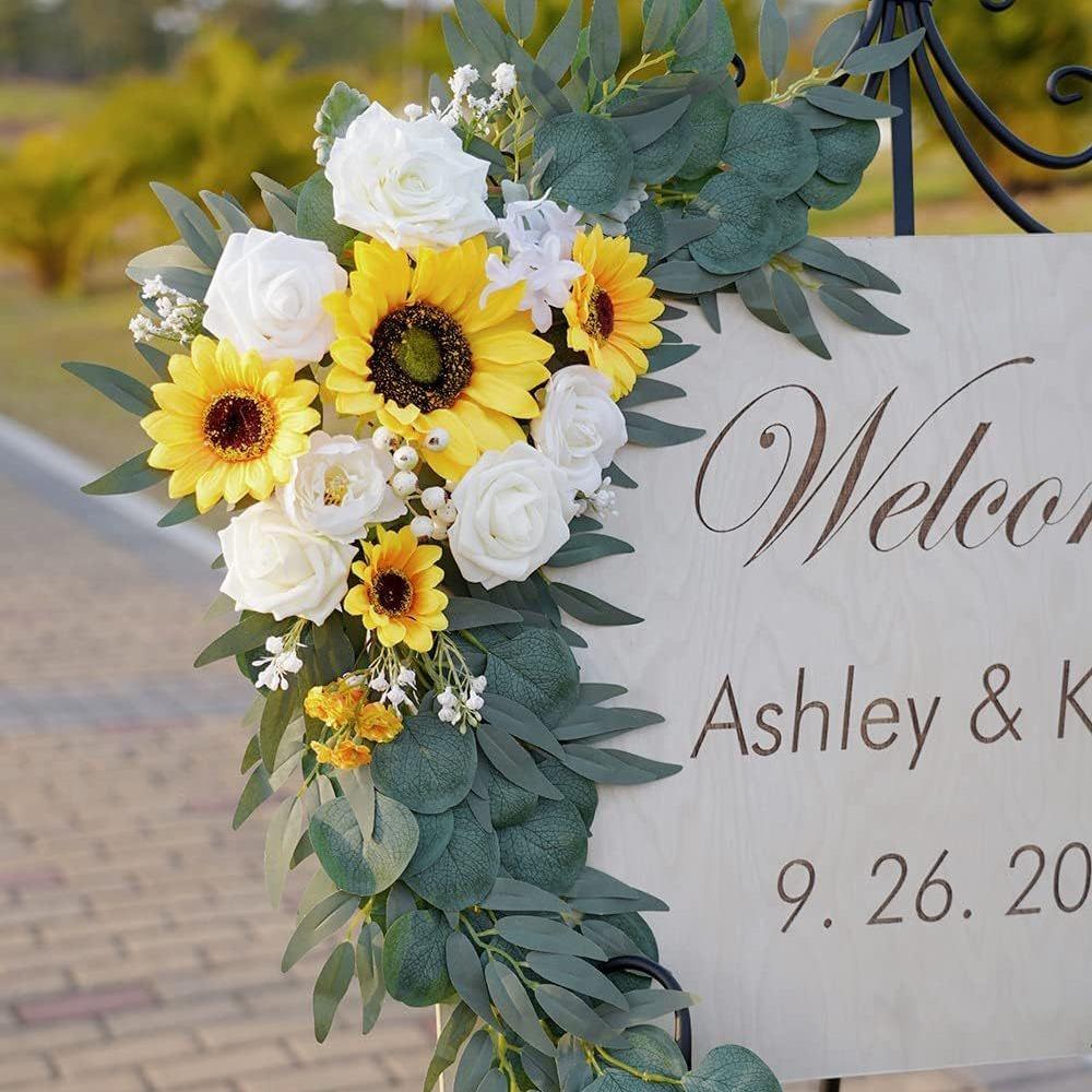 Свадебное приветственное украшение Цветочная лоза Имитация цветка Пион Подвесной дверной проем Искусственный цветок Украшение в виде пиона