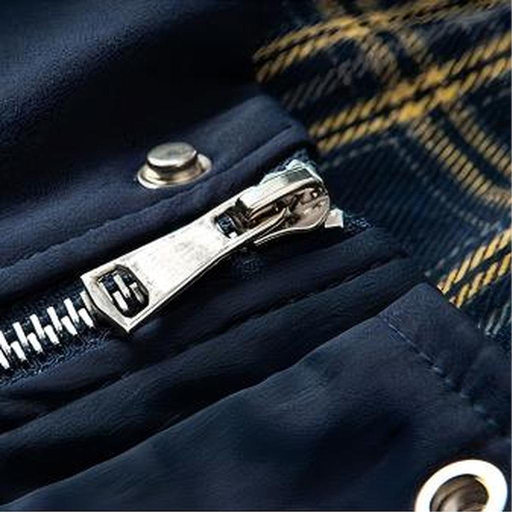 Men's Fashion Youth Casual Coat Fashion  Stand Collar Stitching Loose Large Size Coat