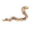Antique Bronze Cobra Snake Miniature Figurines Copper Carvings Zodiac Animal Desk Decorations Tea Pets Ornaments Brass Crafts