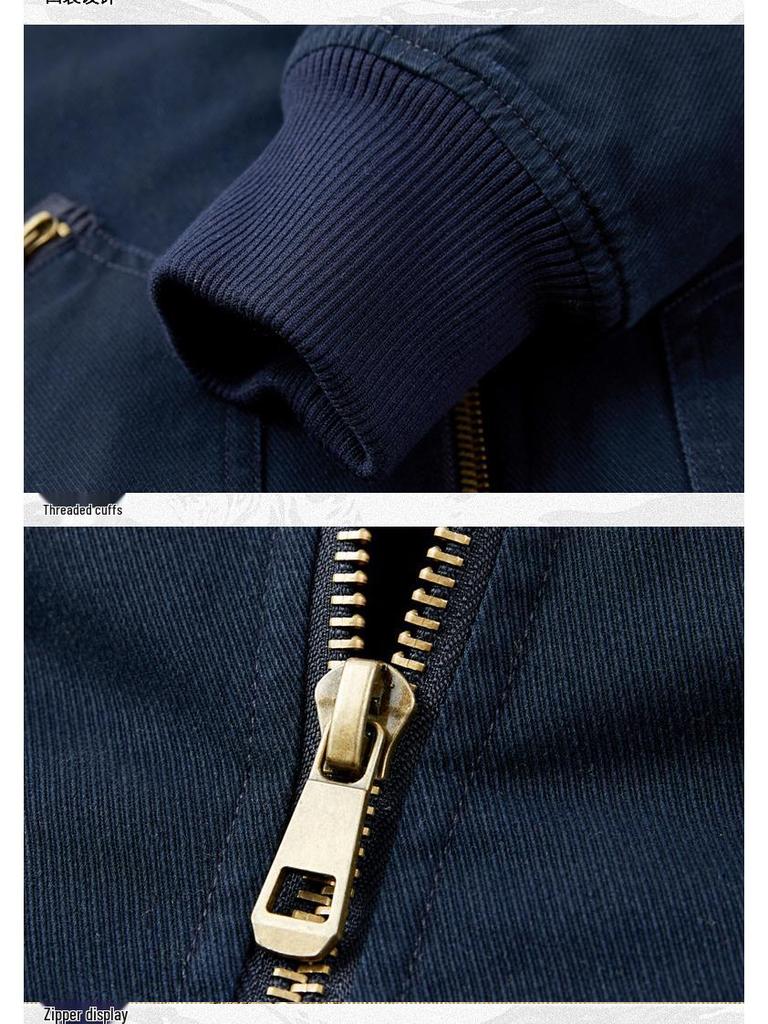 Мужское пальто из овчины с плюшевой подкладкой: Свободная молодежная летная куртка, хлопковая верхняя одежда для осени и зимы.