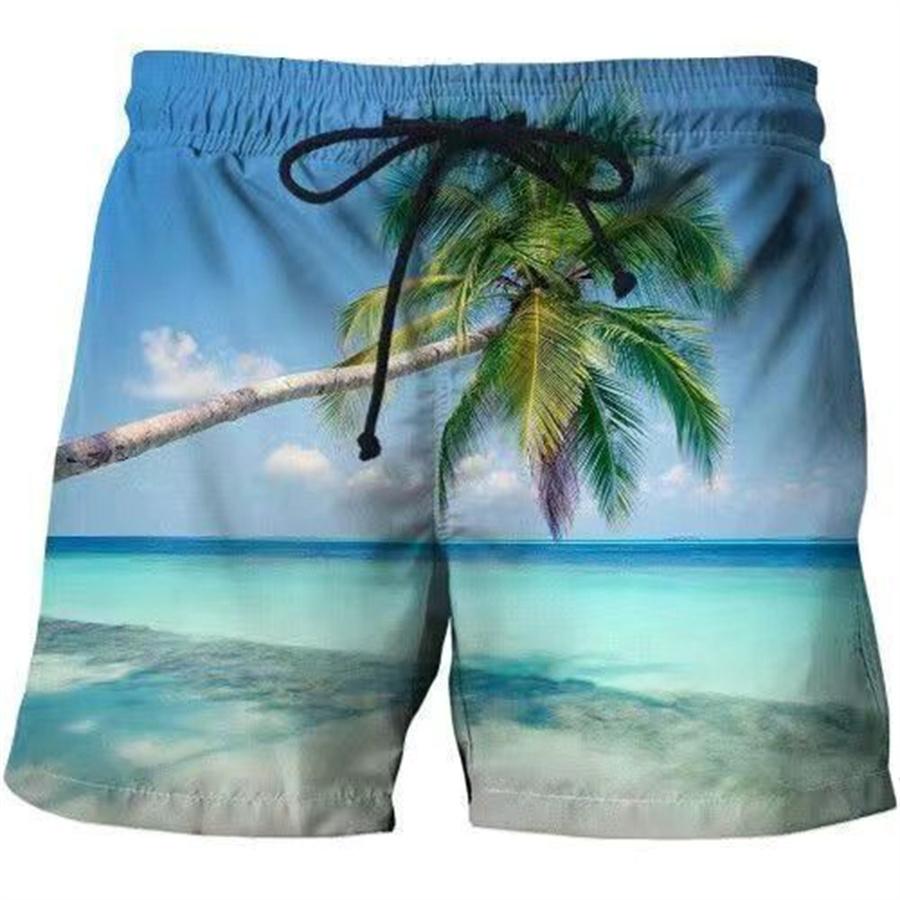 Men Shorts Summer 3D Printed Casual Ordinary Youth Beach Short Pants Spring Little Stretch Short Trousers