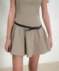 Musinsa Standard Woman Women'S Cotton Flare Mini Dress [Grayish Beige]