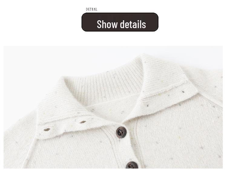 Women's Color-Block High-Neck Cashmere and Wool Sweater with Sequin Details, Tummy-Tucking Design