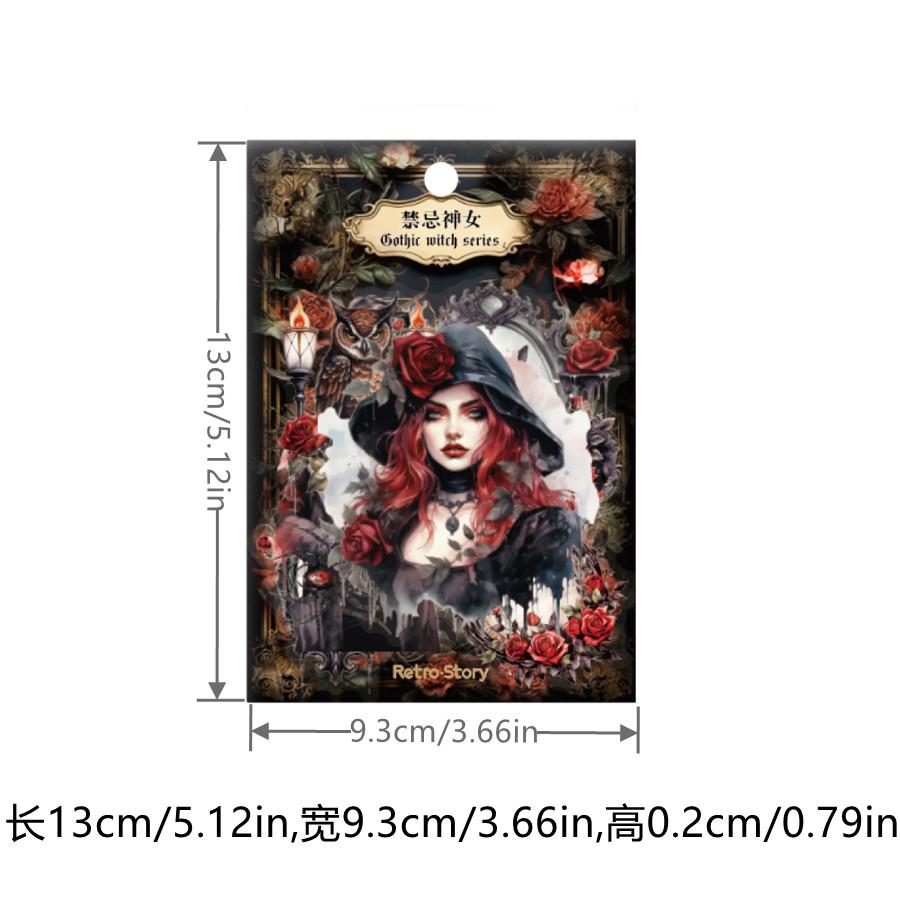 20 шт./упак. Набор наклеек Gothic Vampire Series Vintage Collage Scrapbooking Label Diy Diy Diy Journal Planner