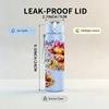 1PC Sunflower Bear Western Country Print 750ml Color Plastic Sports Water Bottle Leakproof Flip Straw Lid Suitable for Sports Office Home Use