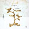 BEHOMA Metal Romantic Love Birds Tree Candle Valentine’s Day, Gold