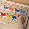 Montessori Educational Toy, Magnetic Maze Board, Finger Training, Wooden Toy, Color Sorting Game, Finger Play, Color Play, Educational Board Game,