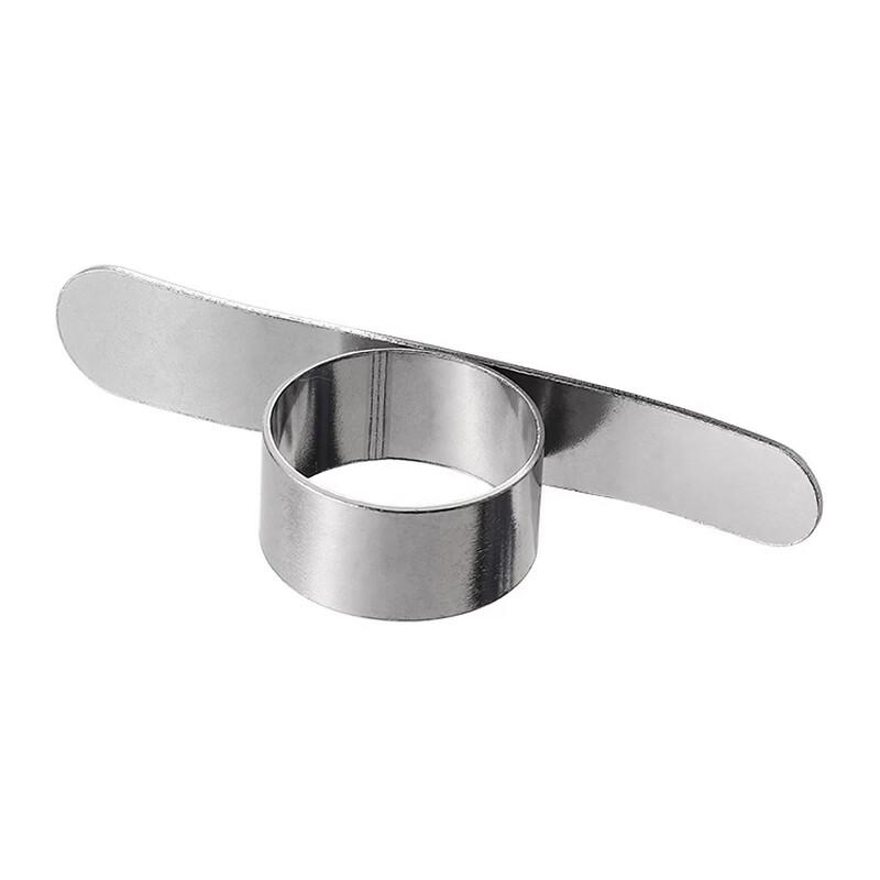 Stainless Steel Finger Ring Orange Peeler - 10 Pack