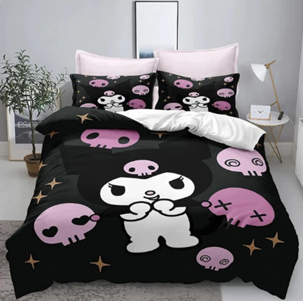 Детское одеяло с принтом Куроми Мультяшное Милое Sanrio Мягкое Настраиваемое Постельное белье На заказ Домашняя Спальня