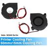 3D Printer Cooling Fan DC 5V/12V/24V Silent Printer Blower Heat Dissipation Turbo Fan with 2 Pin Terminal