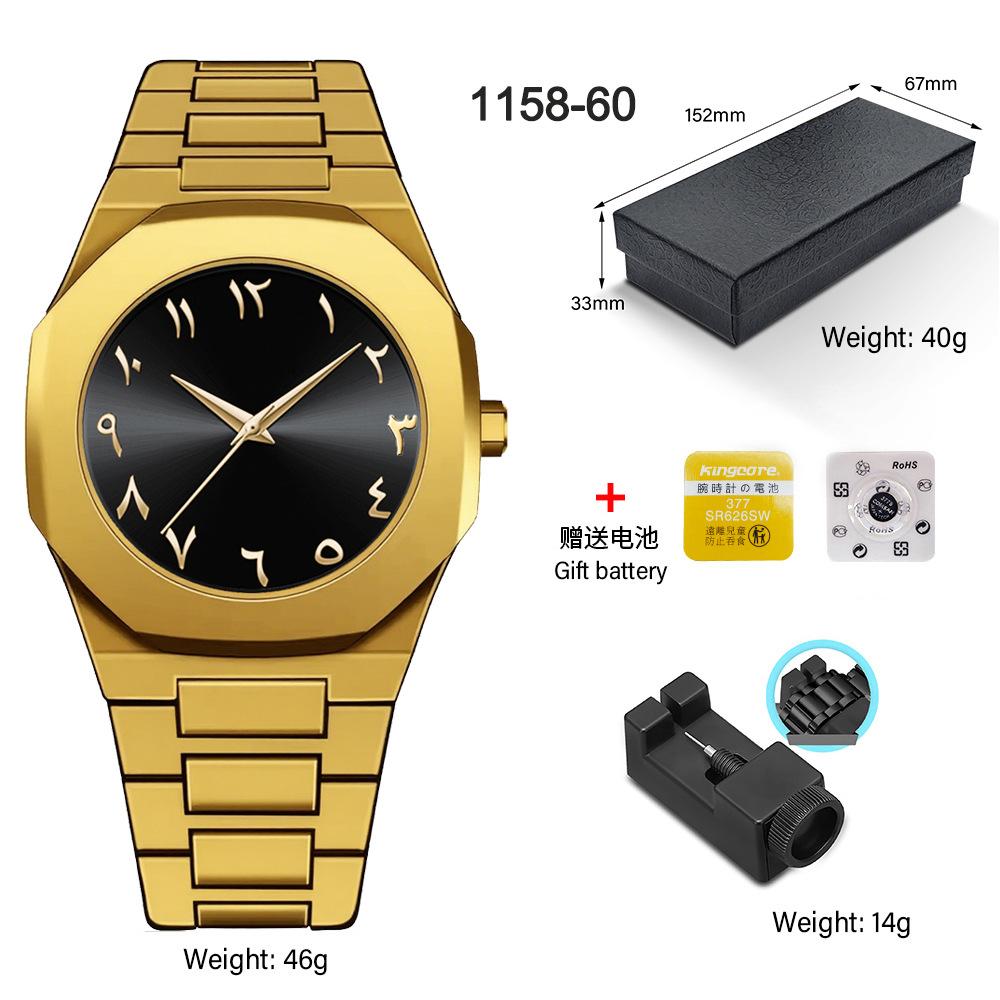Classic Men's Watch Plastic Granular Belt Business Exquisite Waterproof Explosive Matte Oil Quartz Watch Fashion