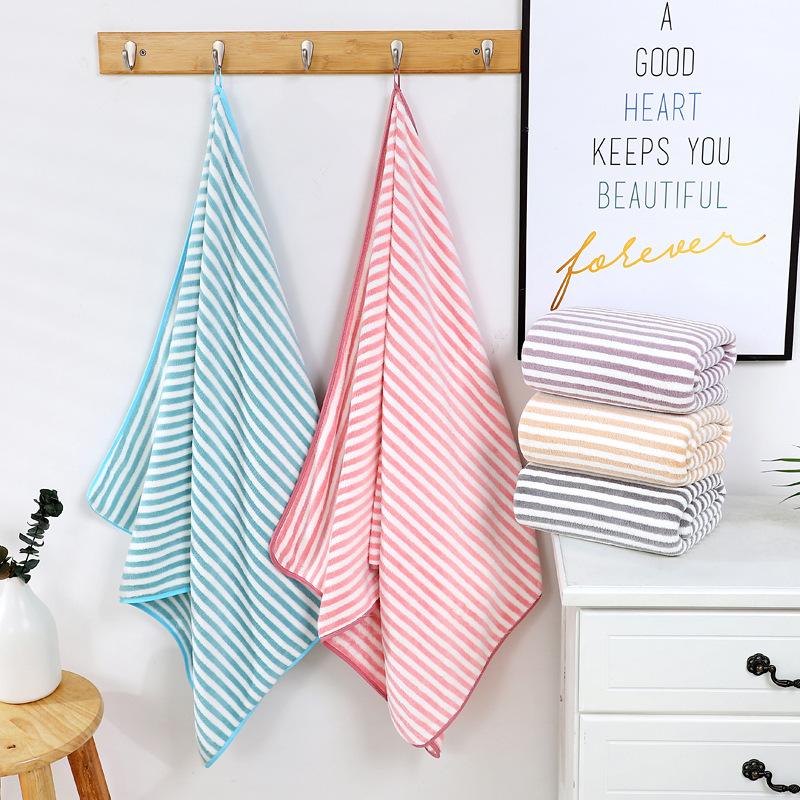 Coral Velvet Bath Towel Thick Soft Towel 70 X 140 Cm