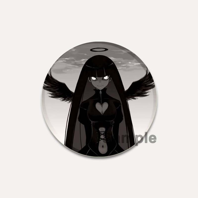 32/44/58 мм Король обезьян/Сунь Укун круглые булавки мультфильм Темный ангел/череп брошь индивидуальный значок ручной работы красивые аксессуары ювелирные изделия подарки