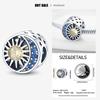 Exquisite Gorgeous Moon Sun Round Charm Beads Fits Pandach Bracelet For Women Copper Pendant Beads Jewelry Gift