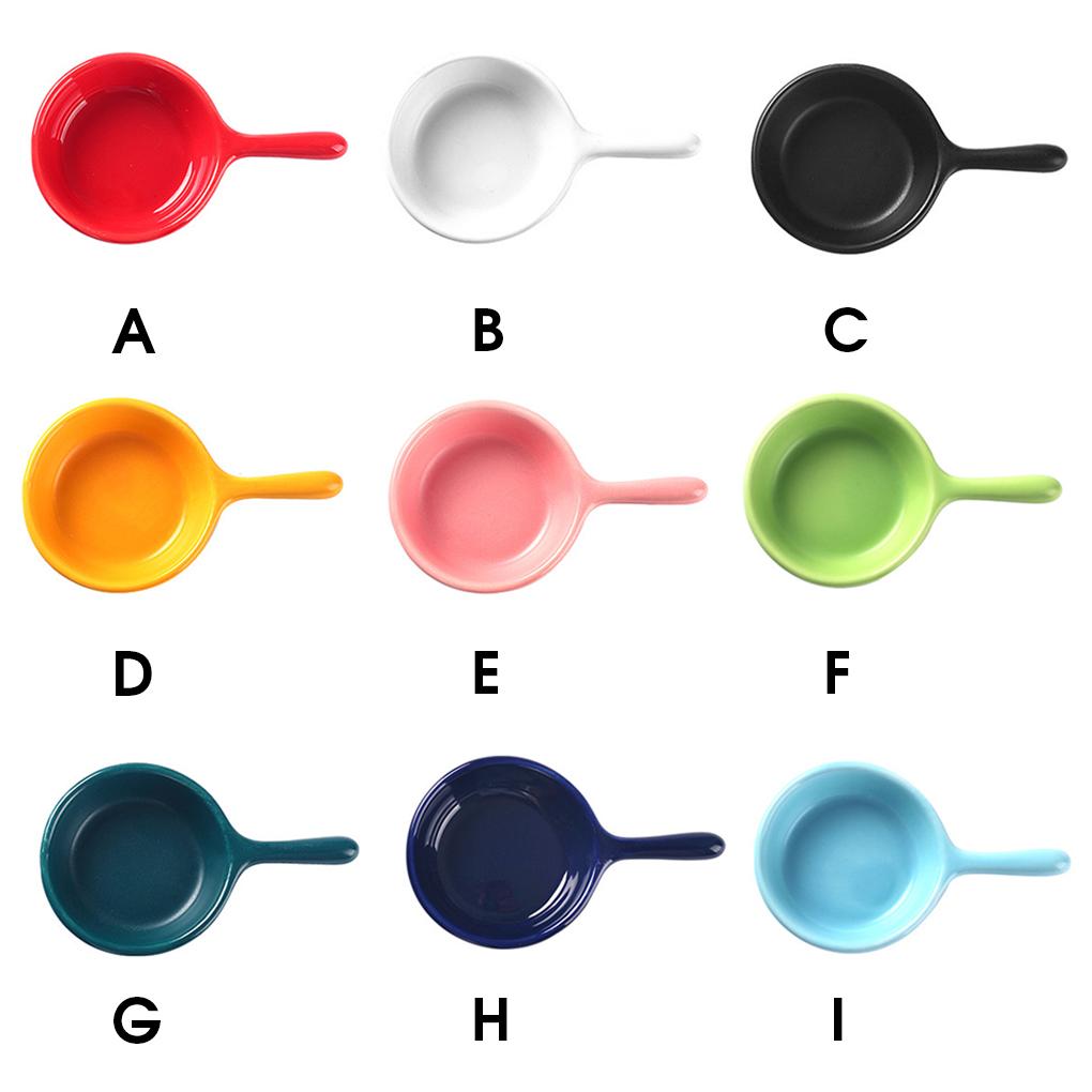 Dipping Dish with Handle Ceramic Ginger Seasoning Plates Serving Container Home Kitchen Dinnerware Houseware Accessories