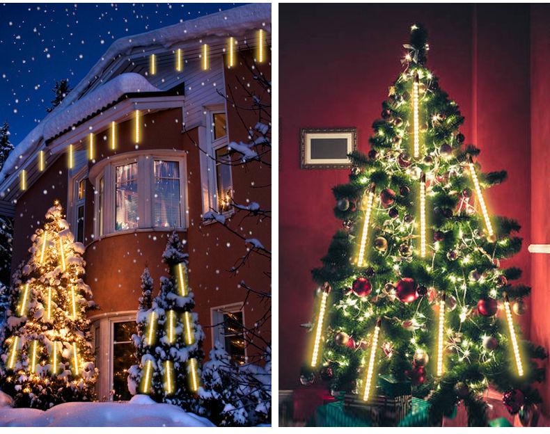 Светодиодная гирлянда «Звездное небо» - Мерцающий метеоритный дождь для уличного декора