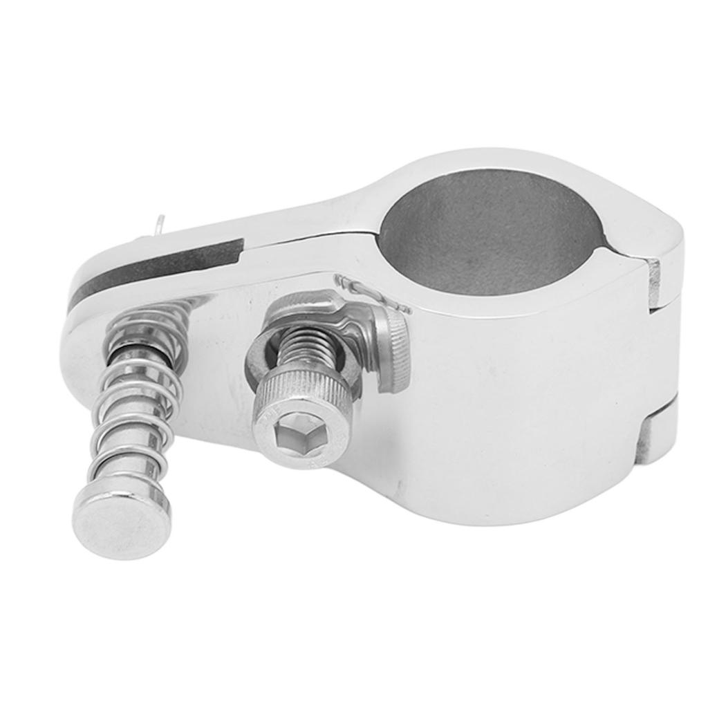 4PCS 22mm Top Jaw Slide 316 Stainless Steel Adjustable Top Hinge Rail Mount for 22mm Pipe Clamp Boat Yacht