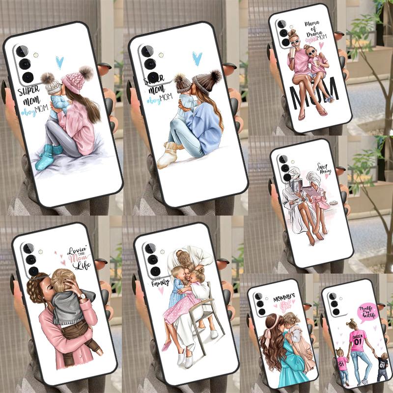 СУПЕР МАМА МАМА МАМА МАЛЫШ Чехол Для Samsung Galaxy A14 A54 A34 A24 A52 A32 A22 A12 A51 A71 A33 A23 A13 A53 Чехол Funda