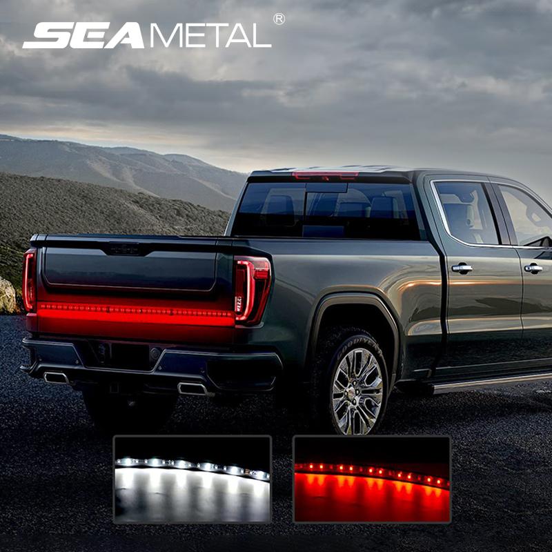 12V 24V Car LED Tailgate Strip Light Bar Driving Brake Turn Signal Lamp for Pickup SUV Jeep 120cm/150cm