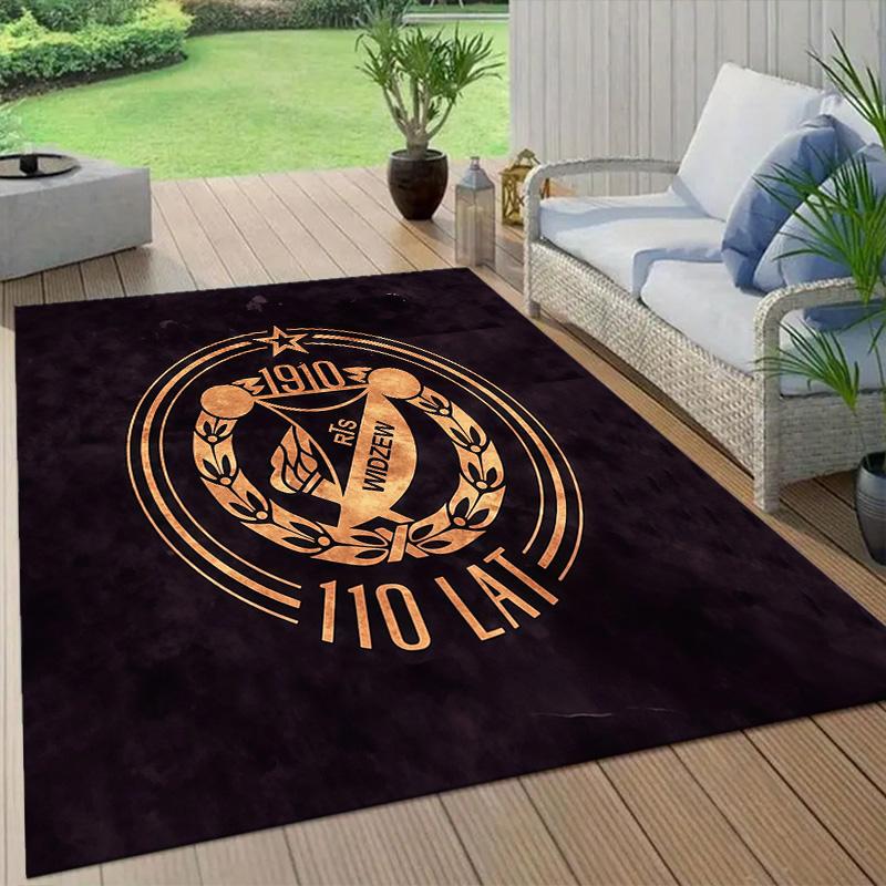 Widzew Flannel Pattern Square Carpet,Area Rug,Carpet Rug for Living Room Bedroom Sofa Playroom Decor,Non-slip Floor Mat