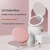 Портативное мини-светодиодное складное зеркало для макияжа с пользовательским логотипом