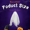 24 Pcs Halloween Ghost Decorations White Gauze Ghost Hanging Ornaments
