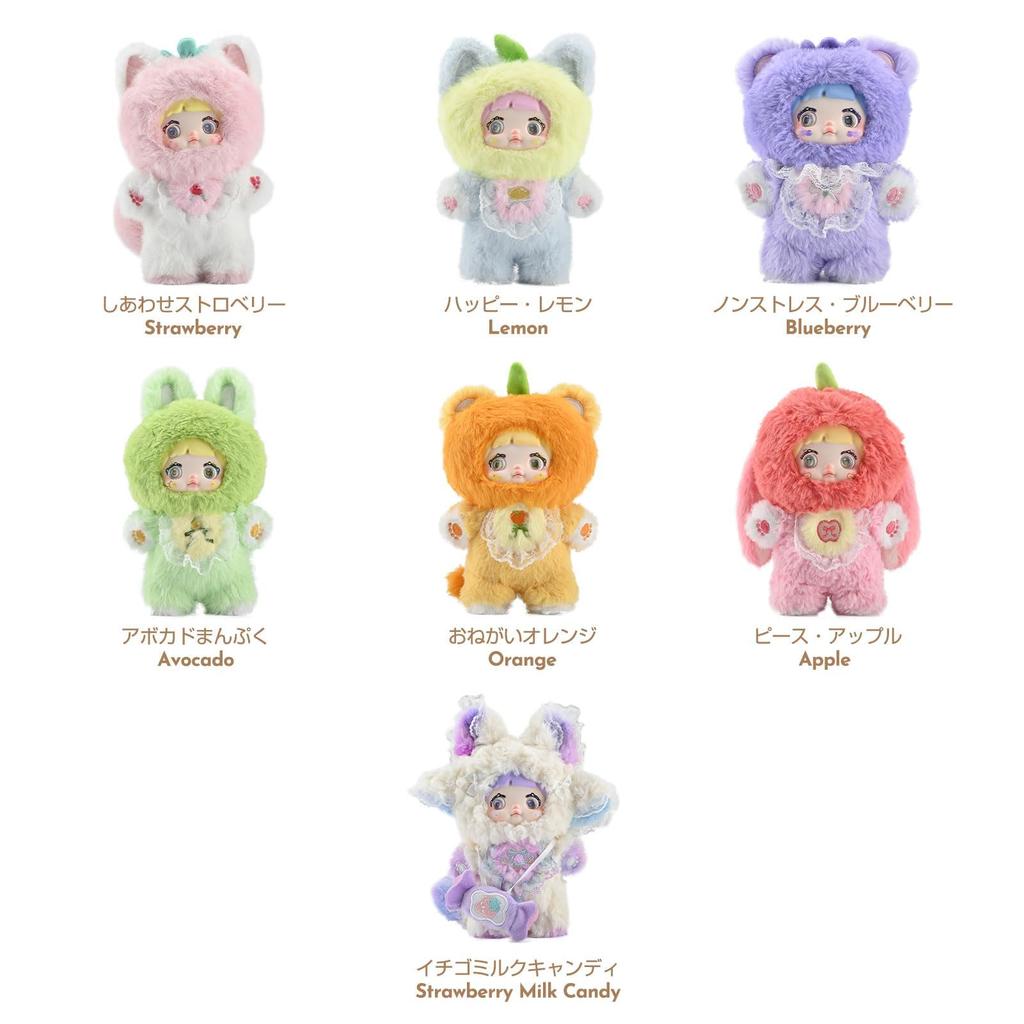 Серия «Nommi: Плодоносная и Вкусная» Официально Лицензированная Плюшевая Кукла Дизайн с Фруктами и Животными, Точная Вышивка, Премиальный Пушистый Материал Вращающиеся Глаза