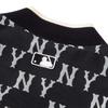 MLB New York Yankees Letter Print Color Block Jacket Unisex Jacket Black 3AJPM0131-50BKS