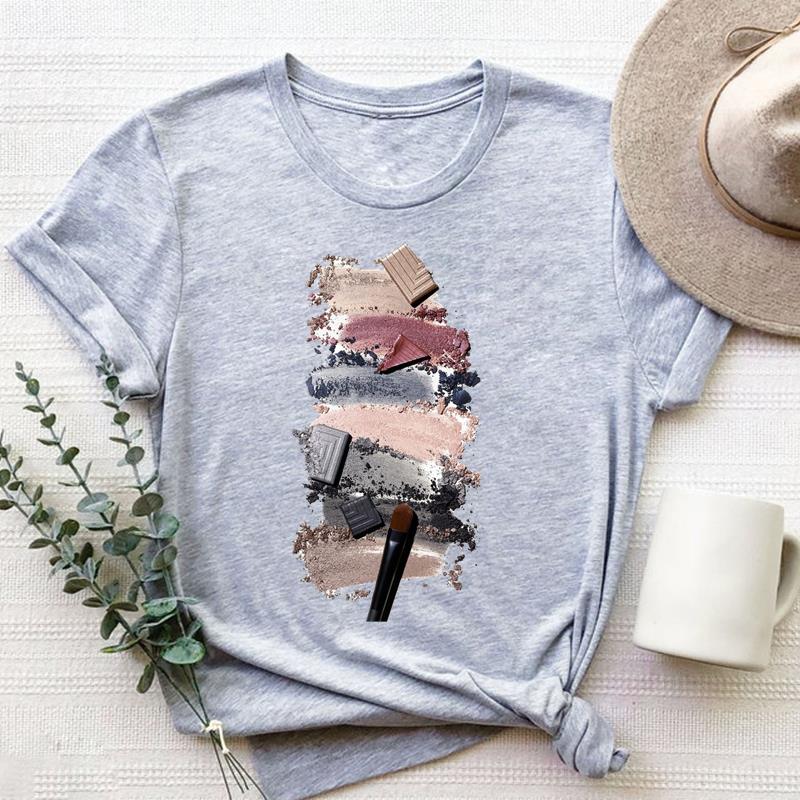 Акварельная футболка, модная милая милая футболка в стиле 90-х годов, одежда, повседневная женская футболка с коротким рукавом и принтом, женская футболка с рисунком