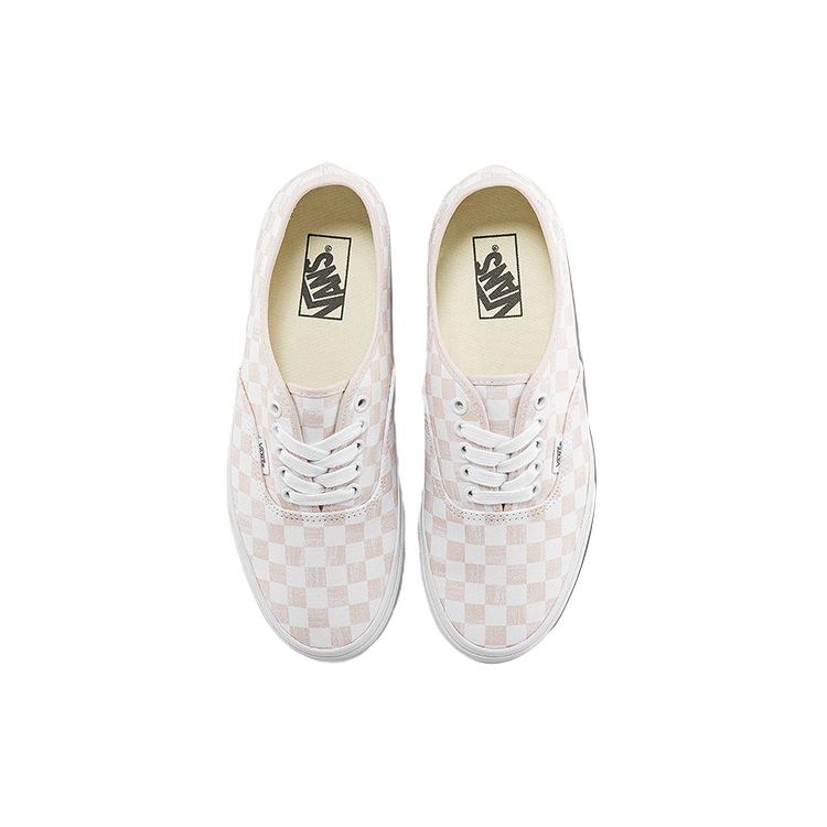 Vans Кеды унисекс Authentic Series Casual Checkerboard с низким верхом для скейтбординга, коричнево-белые VN000QERBBL