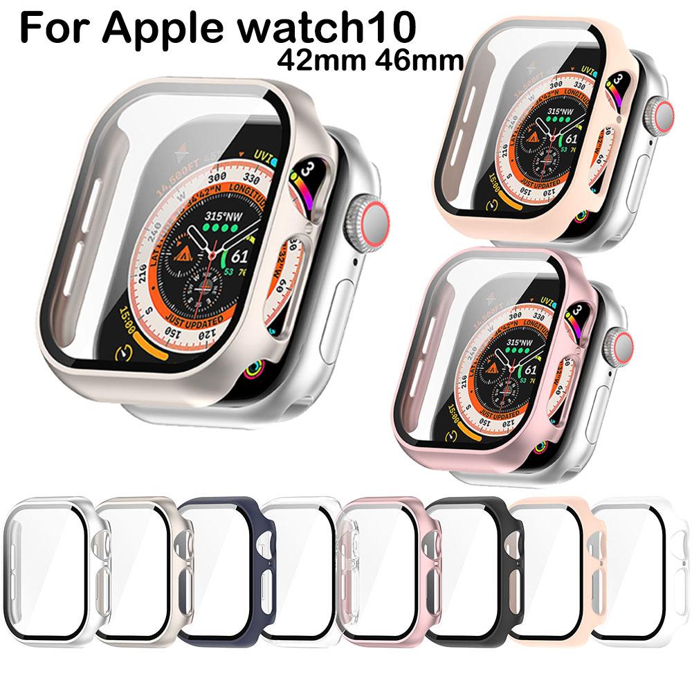 Полный защитный чехол-накладка для Apple watch 10 46 мм 42 мм Аксессуары для умных часов Рамки Чехлы 360 ТПУ Защита экрана Новый