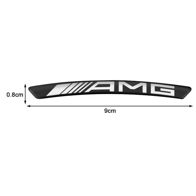 ZOND5 Car Styling 4Pcs Aluminum Wheel Rim Sticker Decal For Mercedes Benz W204 W205 W211 Amg W212 W213 W203 Smart 451 Fortwo W176 W124