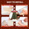 White Knitted Christmas Tree Base Cover Fits 7.5-12 Foot Christmas Tree Modern Country Wind Tree Circle Skirt