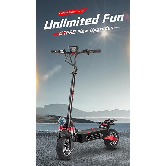 Boyuda's new electric scooter Q7Pro Max, equipped with 3200W dual motors, 52V28AH battery, application control, and silent tire scooter