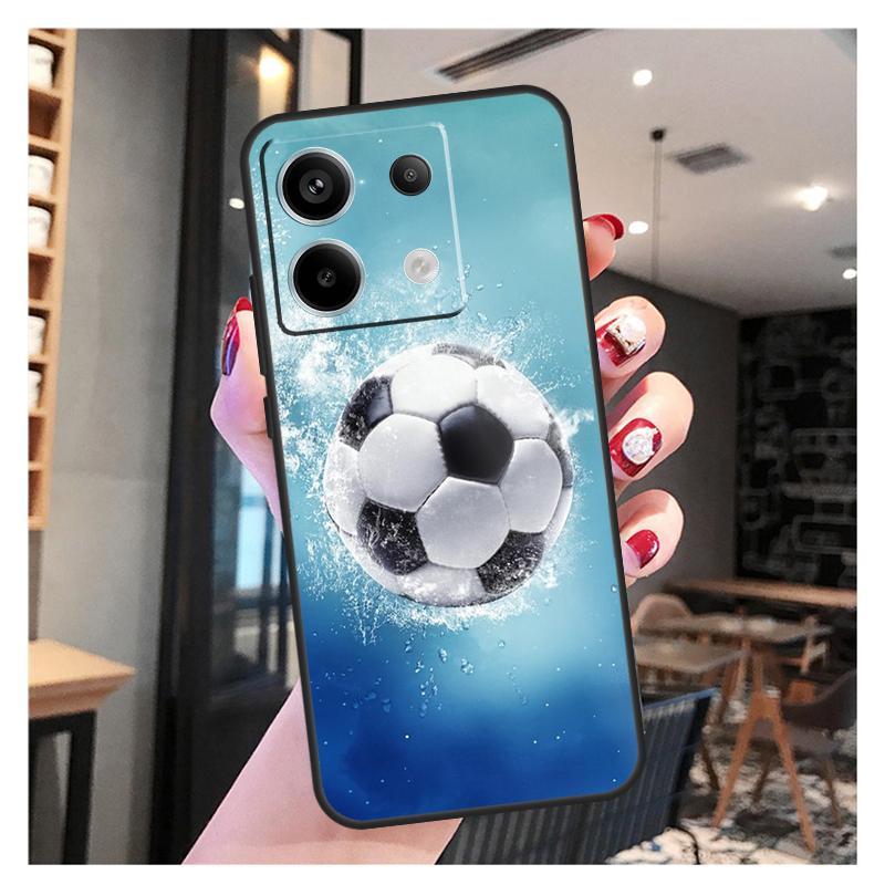 Football Soccer Ball Case For Xiaomi Redmi Note 13 12 11 9 10 Pro 9S 10S 11S 12S Redmi 13 12 10C 12C 13C Coque