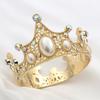 Дети Маленькая корона Мальчики Девочки Выпускной Торт День рождения Маленькая диадема Детский головной убор Украшения для волос Золотые жемчужины Диадемы Украшения