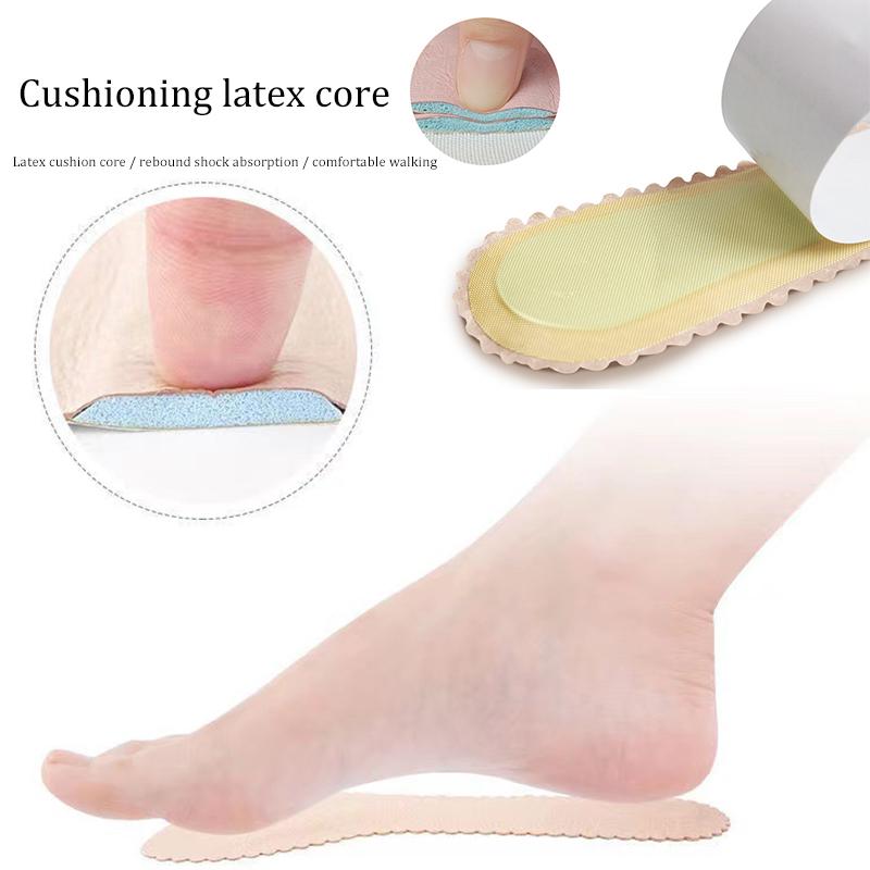 Sandals Insoles Self-adhesive Non-slip Women Shoes Pads Breathable High-heeled Shoe Soft Cushion Sole Stickers Orthotics Inserts