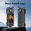 Camera Cage with Lens Guard Quick Release Action Camera Frame Cold Shoe Mount Housing Case for Insta360 X5 Camera Accessories