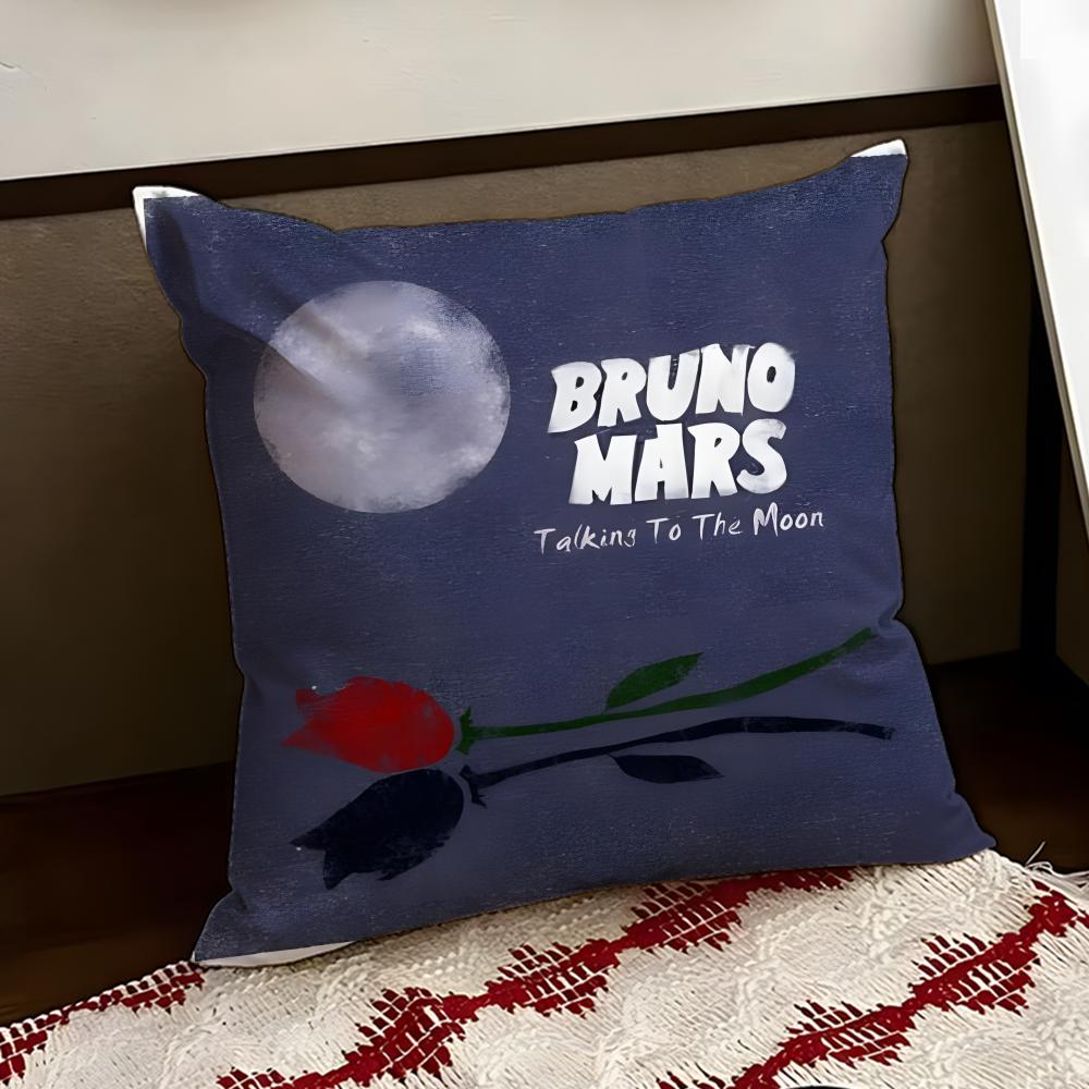 BBruno Mmars Чехол на подушку для певицы Двусторонний Мягкий Прочный Чехол на подушку для дома Автомобиля Многоцелевое Использование для Ежедневного Комфорта