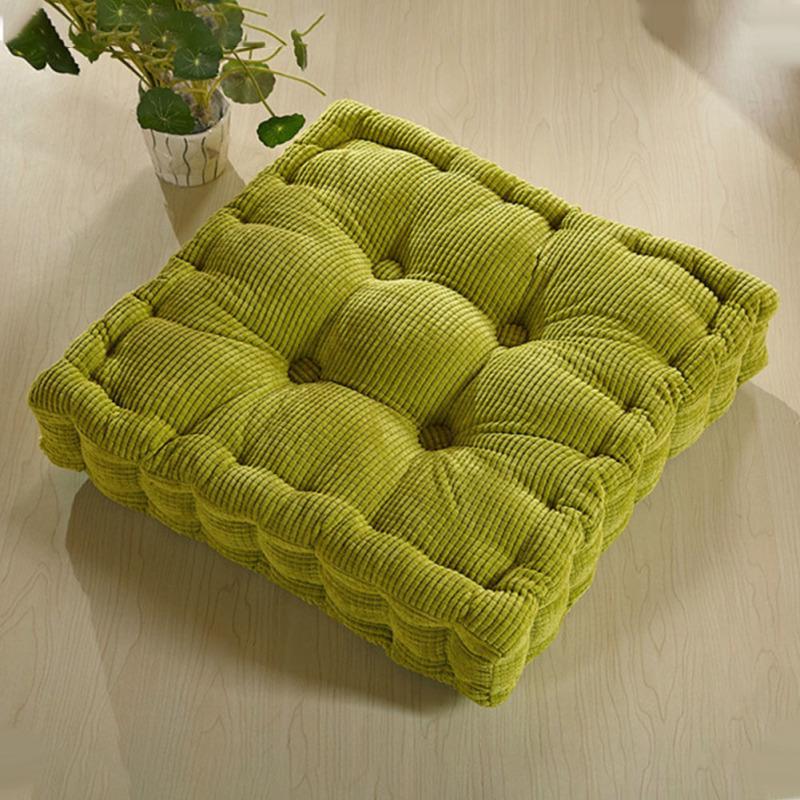 Утолщенная эластичная подушка для стула, однотонная подушка для сиденья, квадратная напольная подушка для стула для домашнего офиса