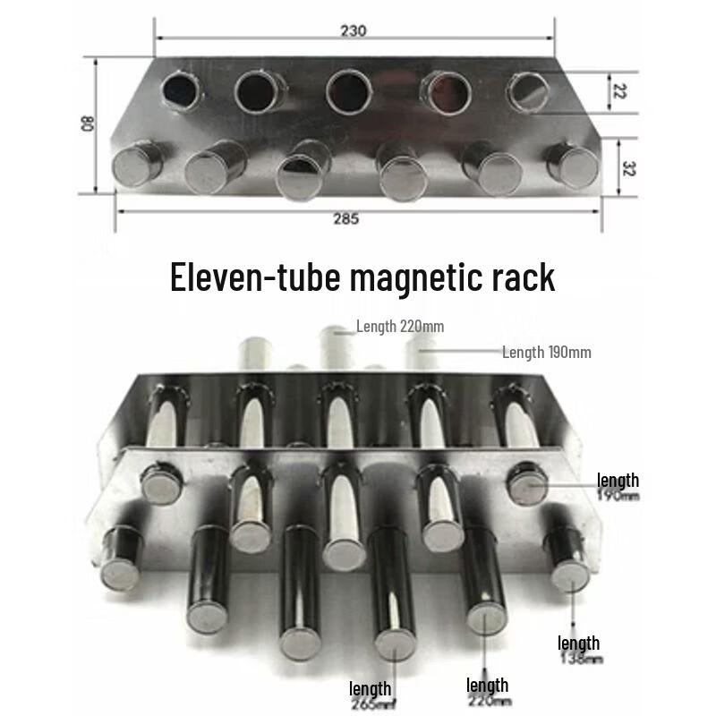 Multi-Tube Industrial Magnetic Filter Rack